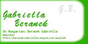 gabriella beranek business card